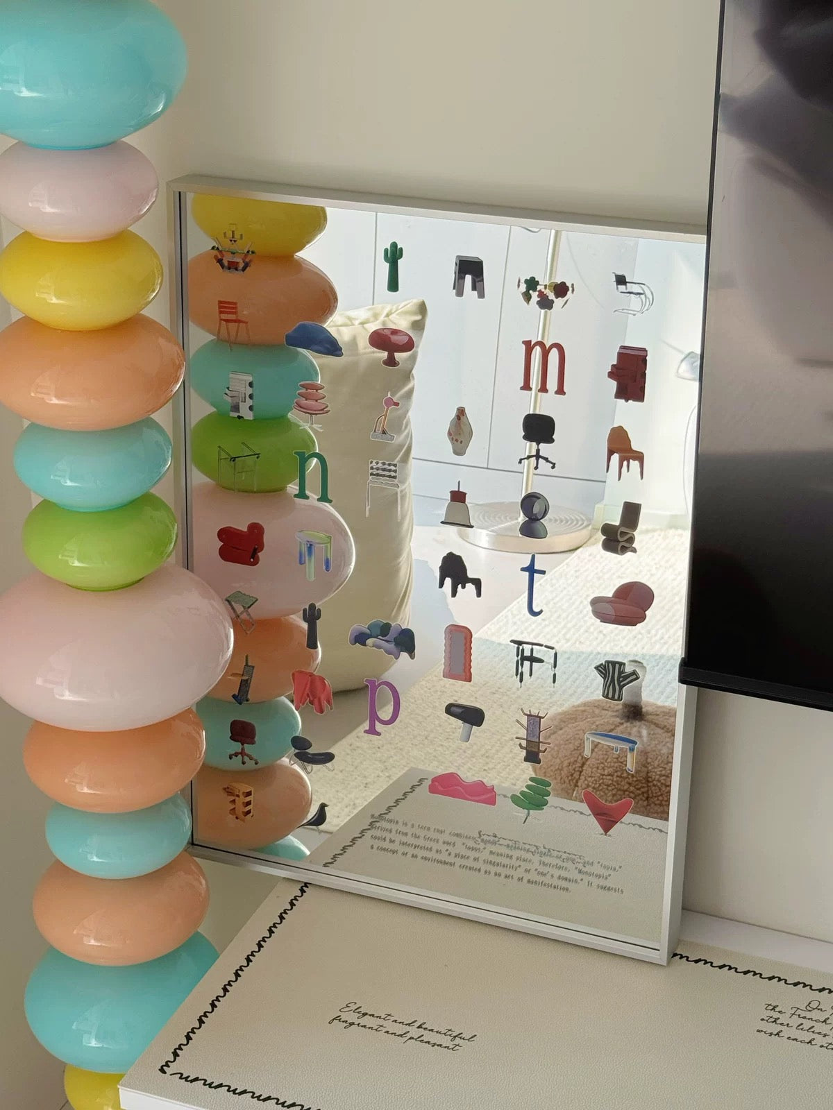 Chair Print Wall Mirror