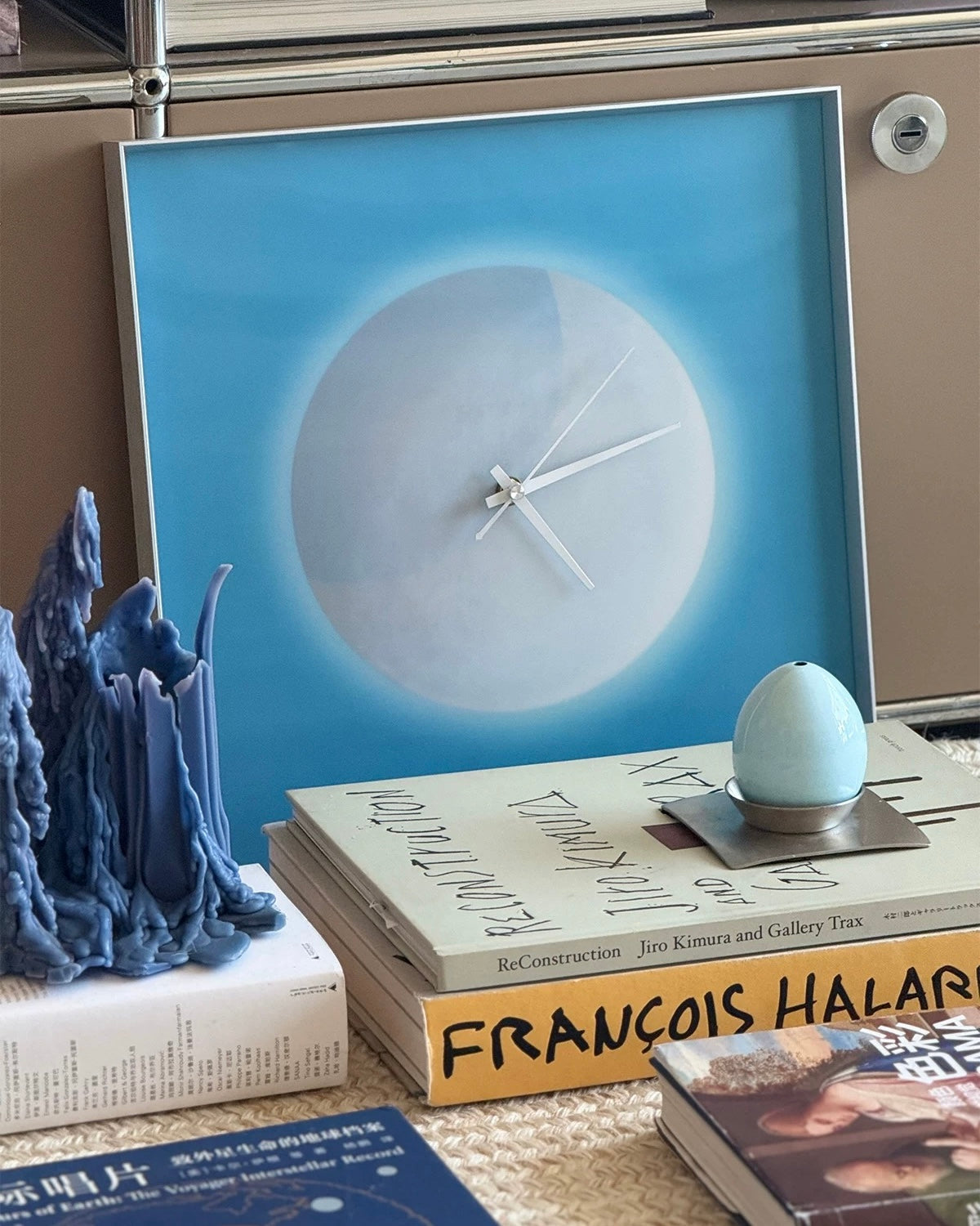 Blue Moon Wall Clock