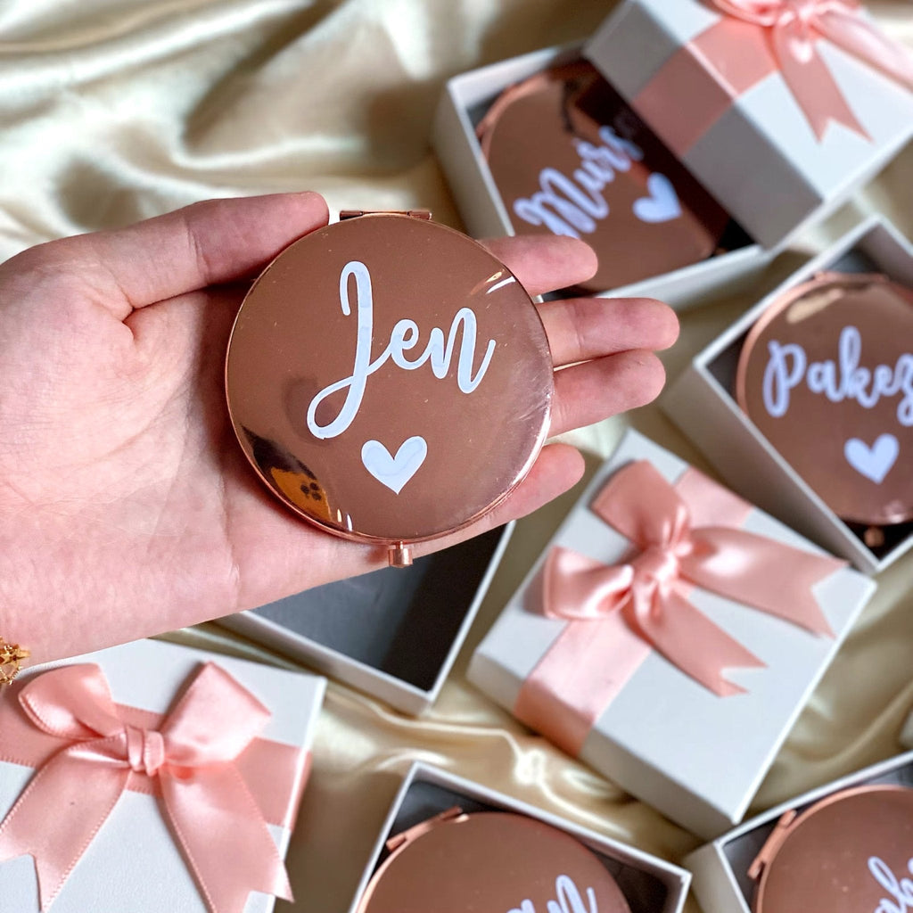Personalized Compact Makeup Mirror