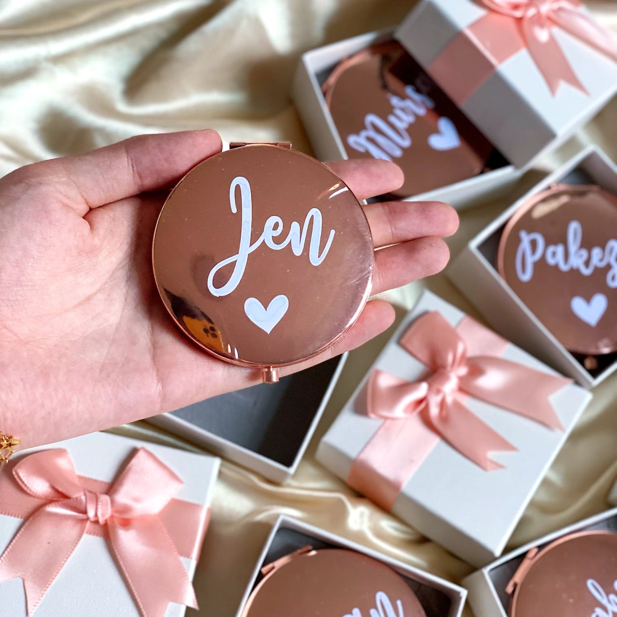 Personalized Compact Makeup Mirror