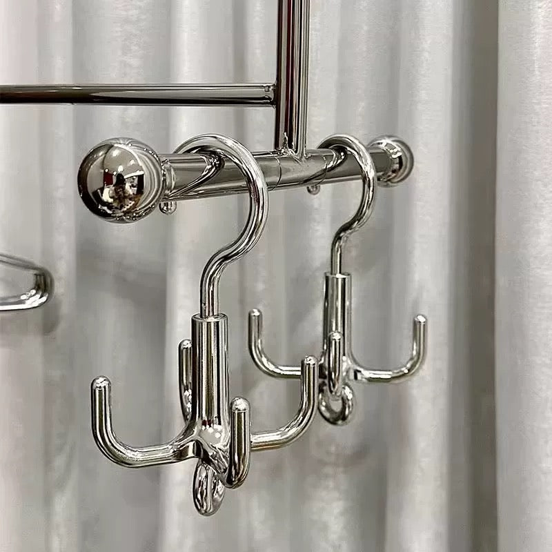 Silver Rotating Clothes Hook