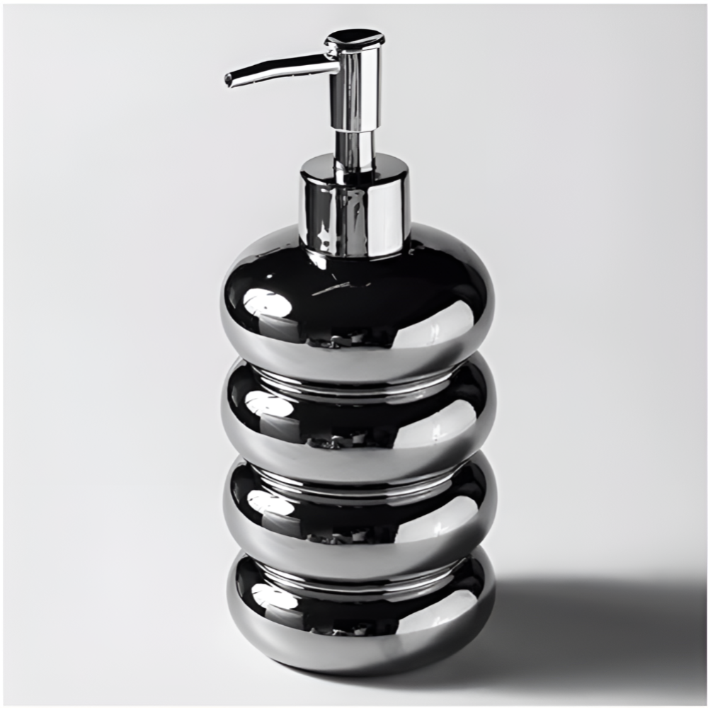 Sleek Sphere Dispenser Silver
