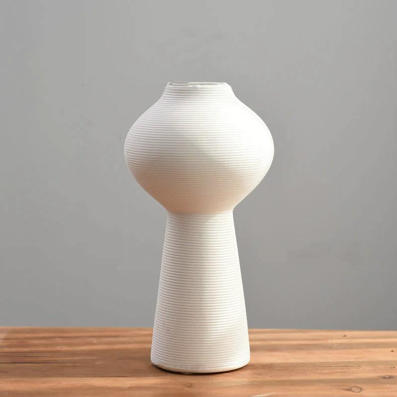 White Vase Elegance Round Top
