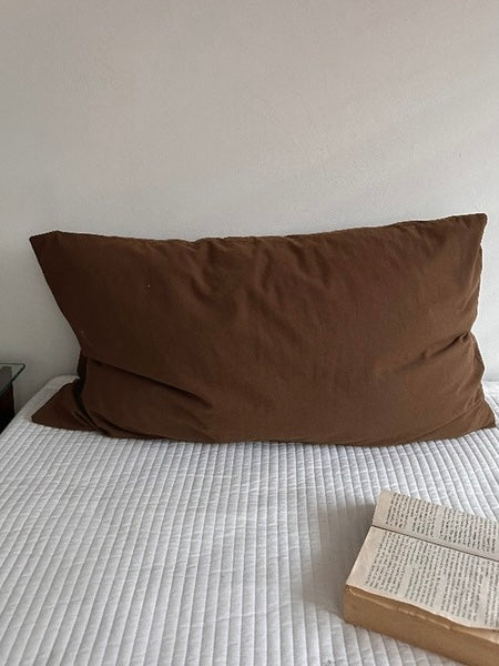 Terracotta Plaid Pillowcase
