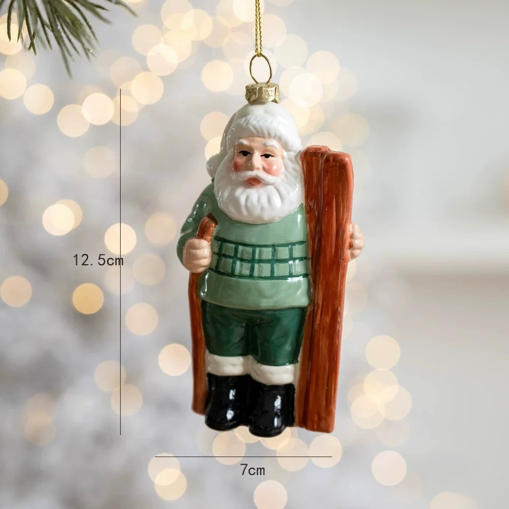 Whimsical Green Christmas Ornaments