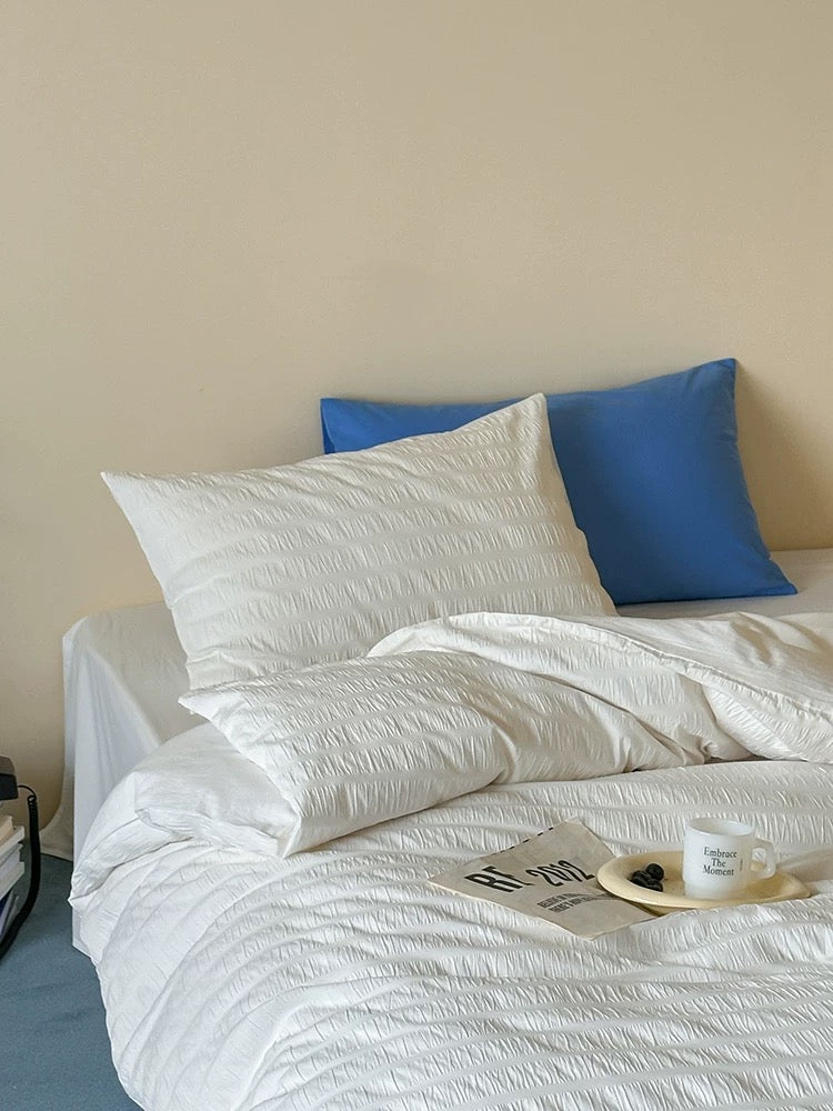 Bubble Jacquard Duvet Cover Set