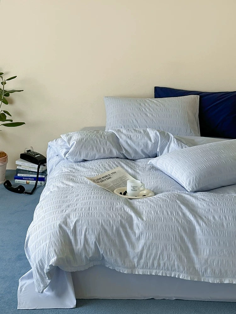 Bubble Jacquard Duvet Cover Set