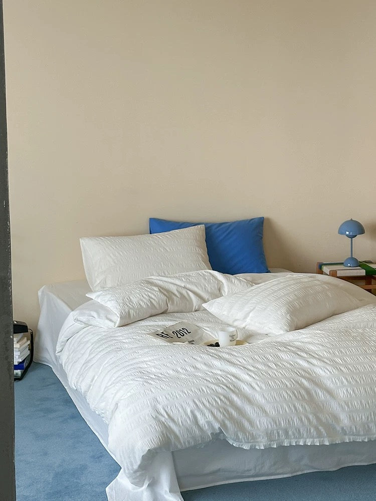 Bubble Jacquard Duvet Cover Set