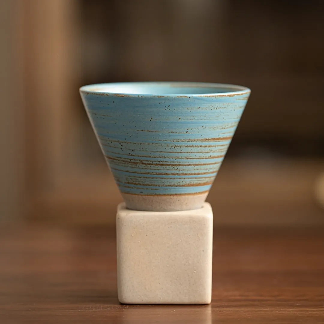 Kyoto Ceramic Espresso Cups Blue 200ml
