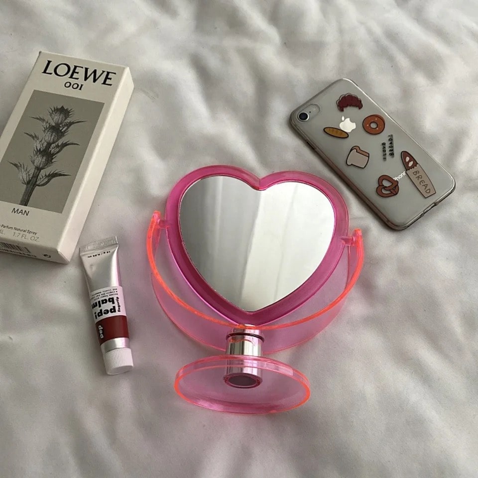 Double Sided Heart Mirror