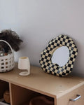 Checkered Resin Tabletop Mirror