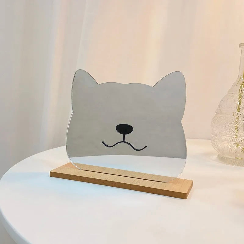 Whimsical Resin Desk Mirror