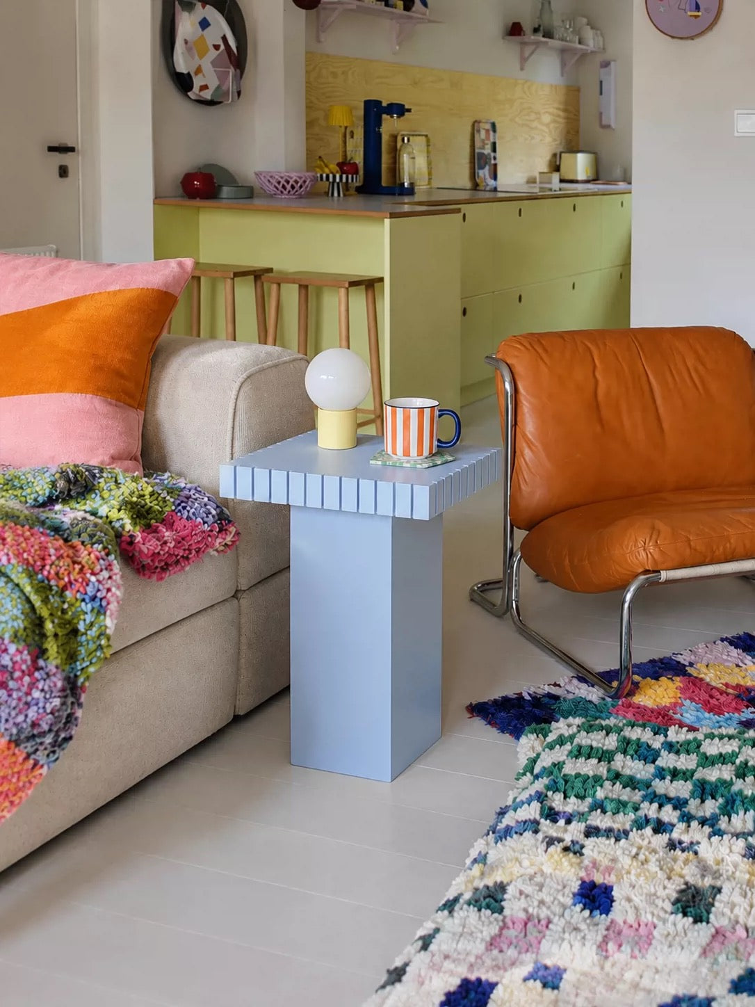 Small Pastel Side Table
