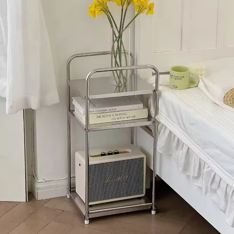 Retro Stainless Steel Side Table B