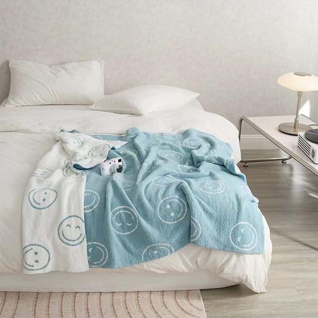 Smiley Face Blanket - Orange