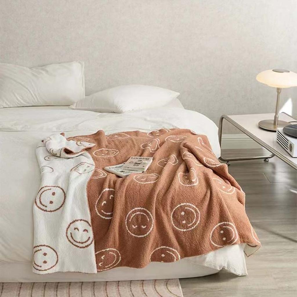 Smiley Face Blanket - Orange