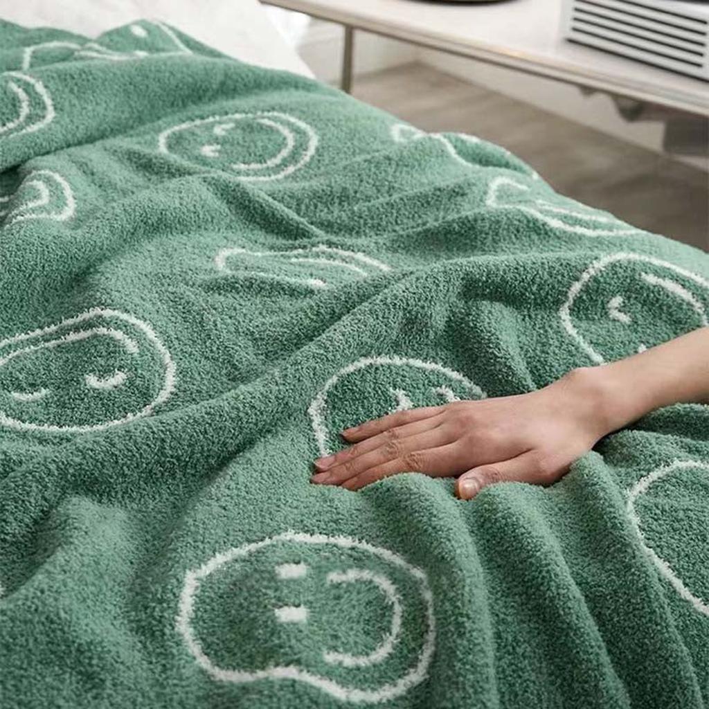 Smiley Face Blanket - Orange