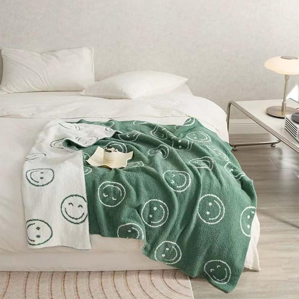 Smiley Face Blanket - Orange
