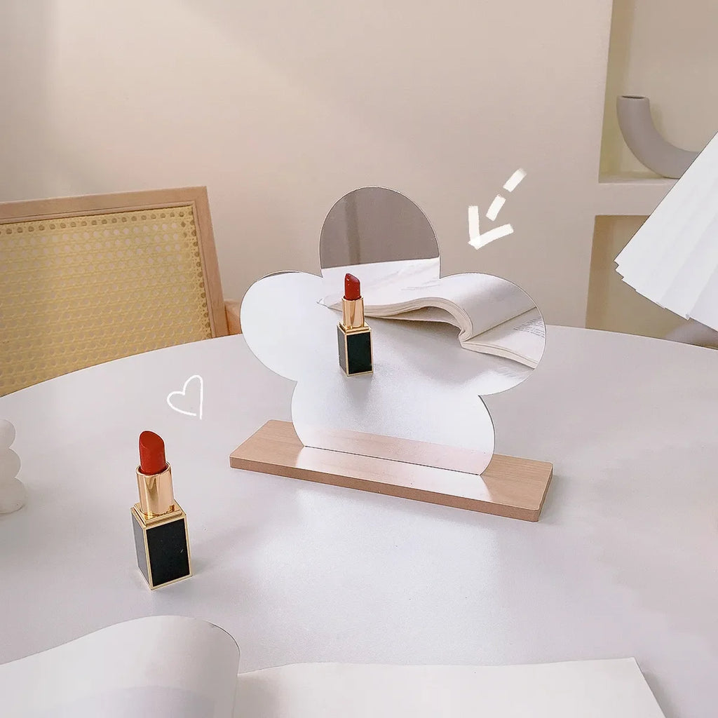 Whimsical Resin Desk Mirror