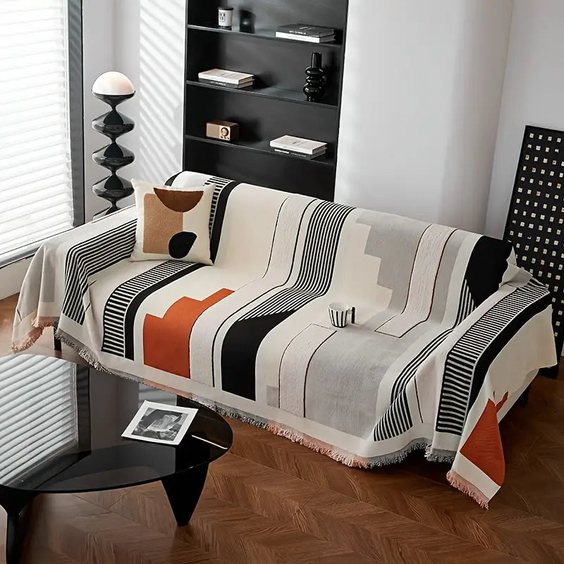 Kid & Pet Friendly Couch Cover - Abstract Design
