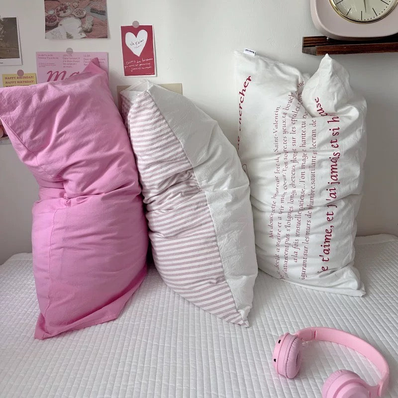 Pastel Aesthetic Cotton Pillowcase