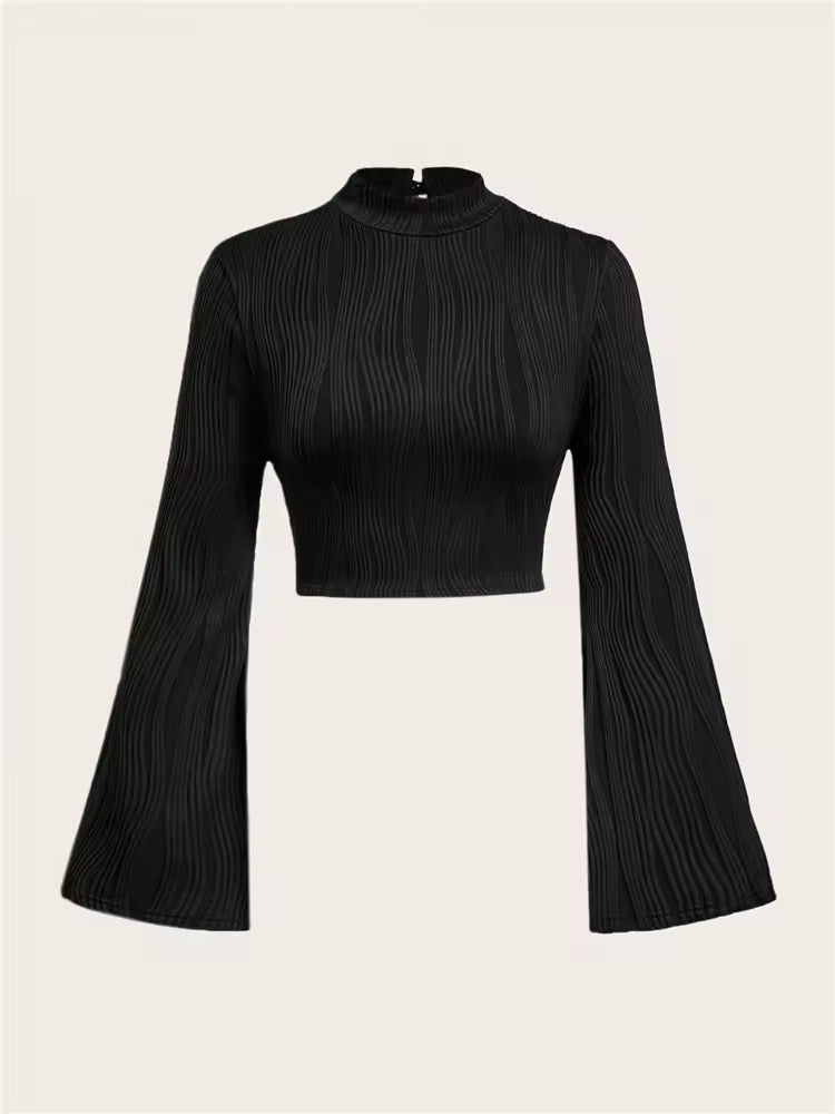 Flare Long Sleeve Black