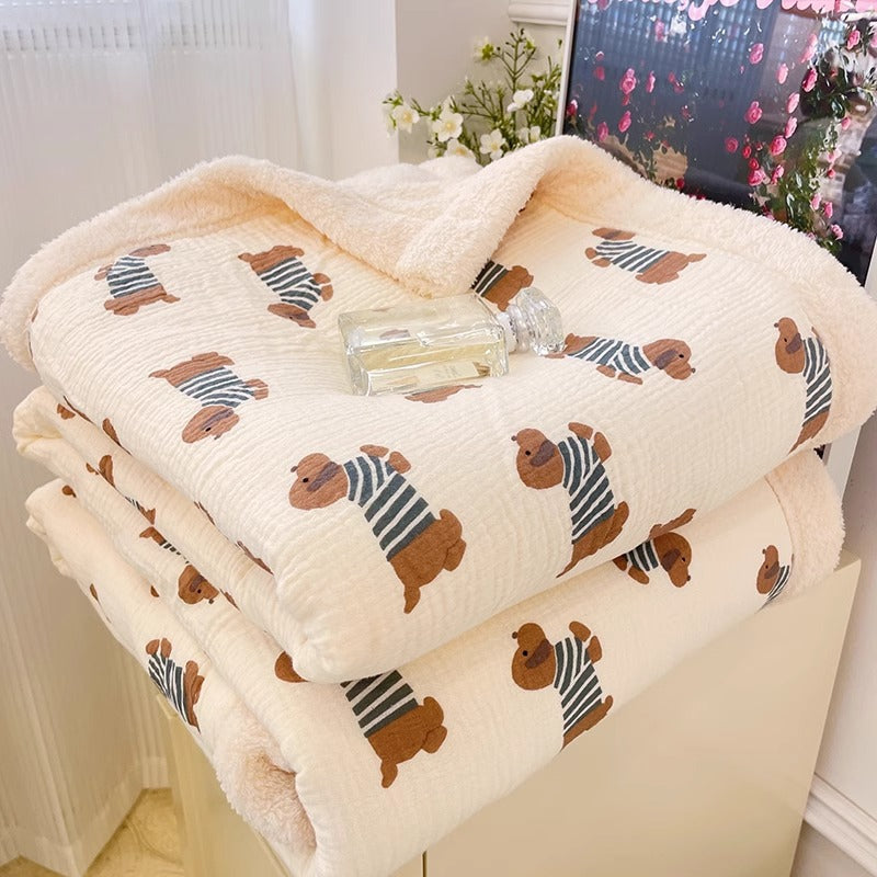 Soft Fleece Kids Blanket – Warm & Cozy for Winter Puppy