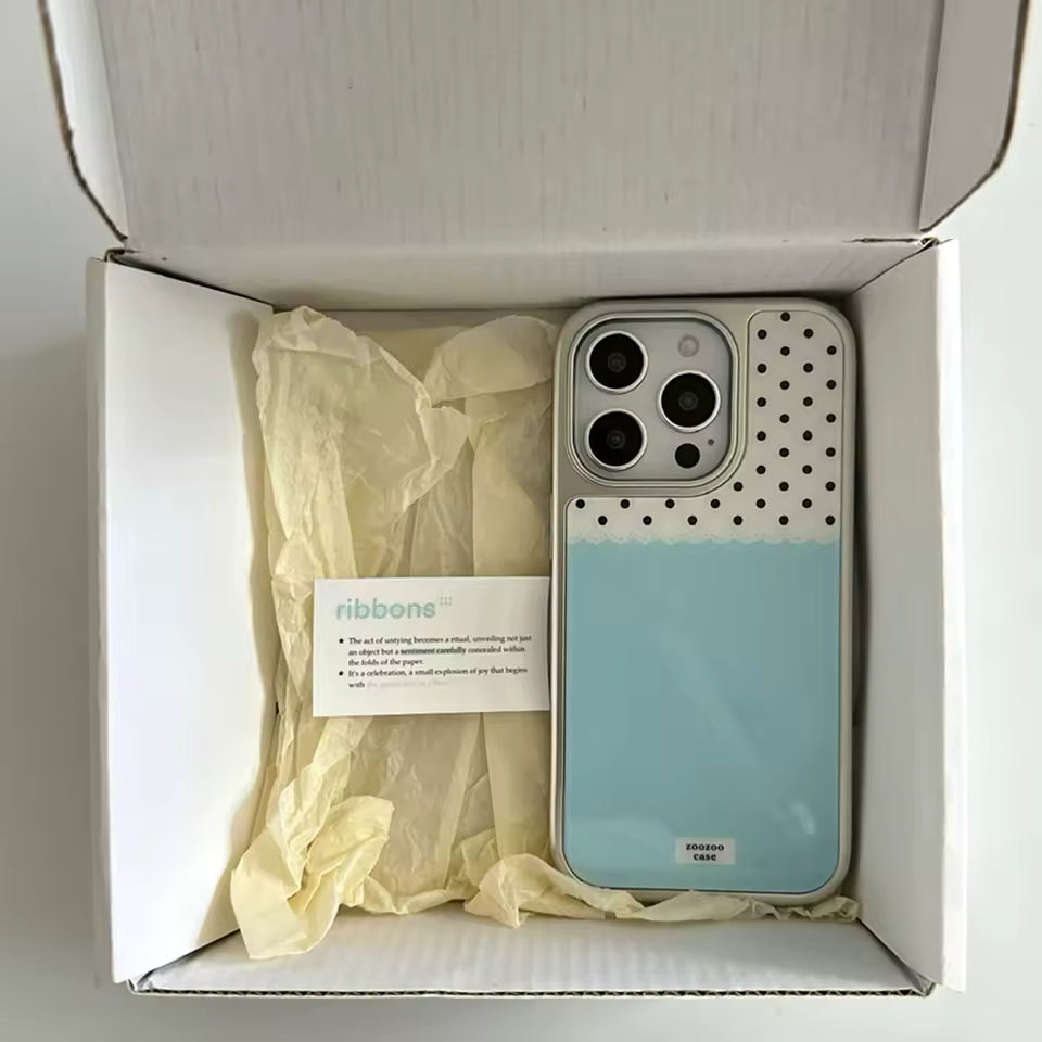 Ice Cream Pastel Blue iPhone Case