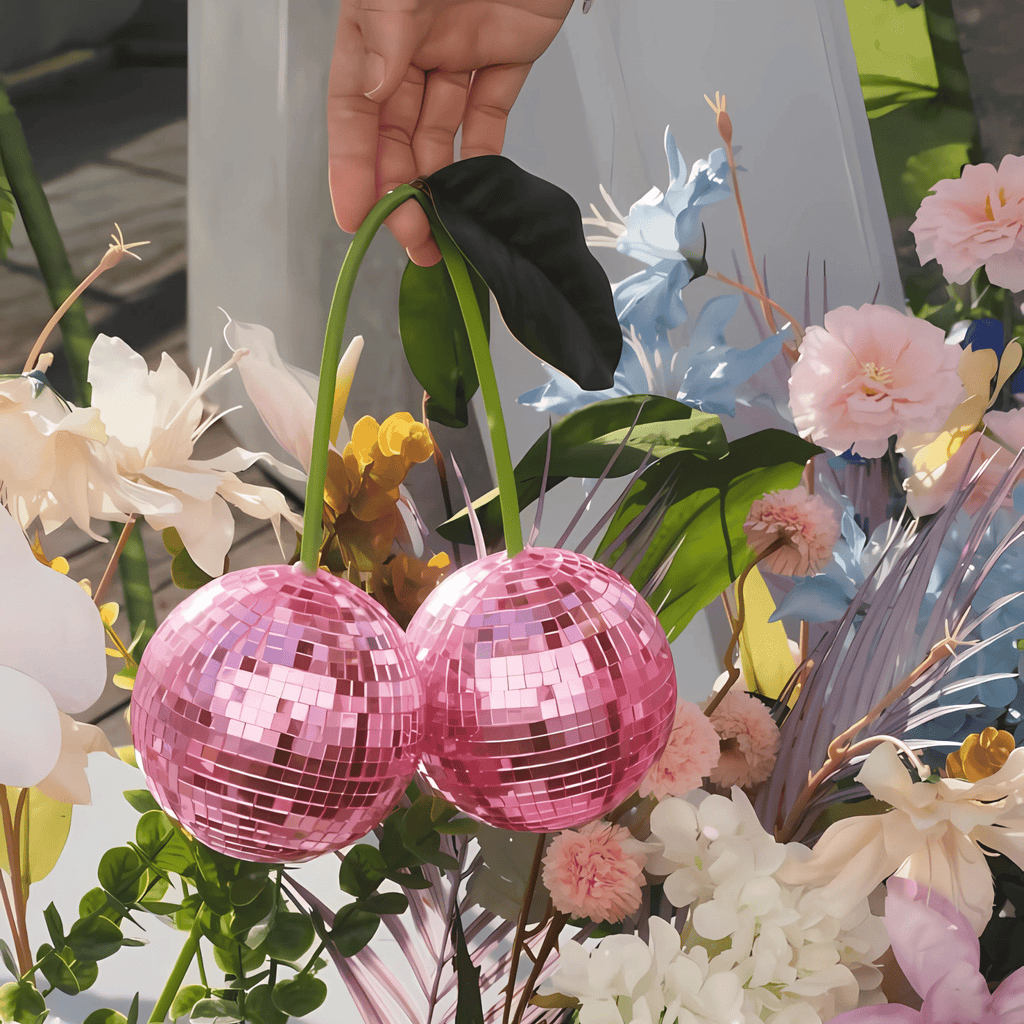 Pink Cherry Disco Ball