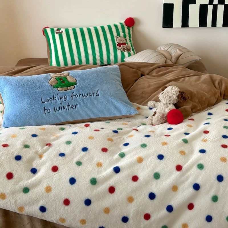 Teddy Velvet Duvet Cover Set