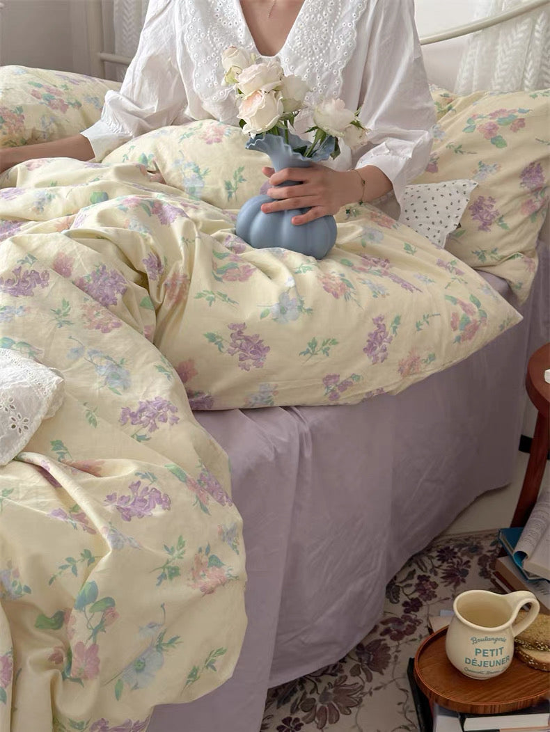 Grandmillennial Aesthetic Floral Duvet Cover Set