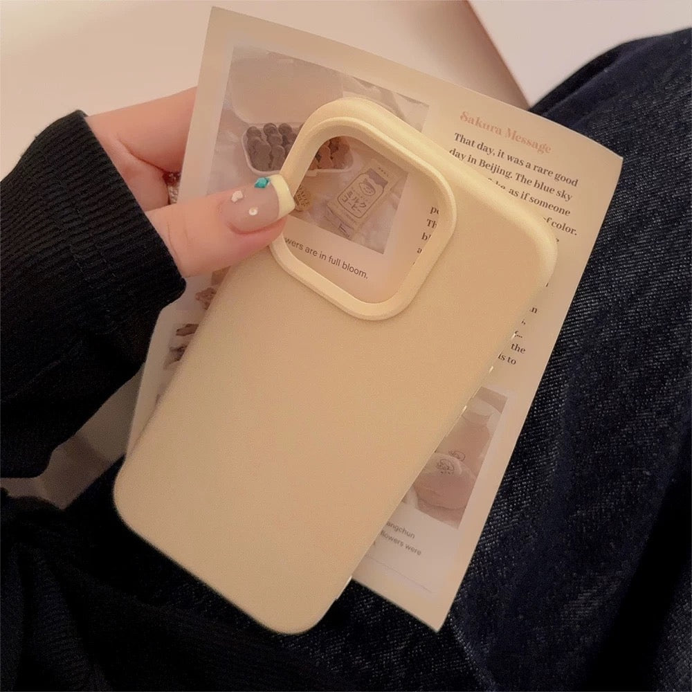 Minimalist Pastel Soft iPhone Case Yellow