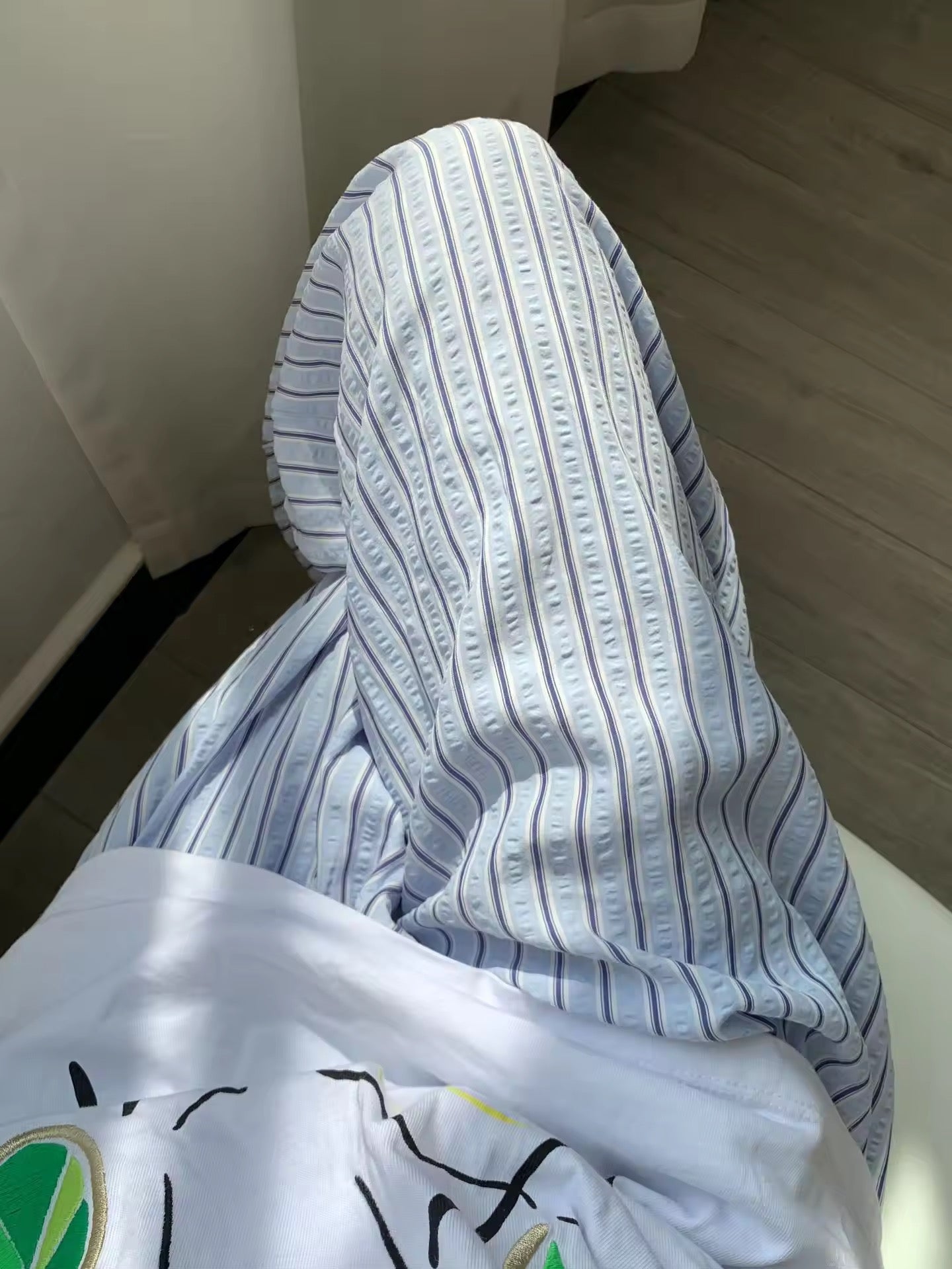 Cute Striped Pajama Pants Blue