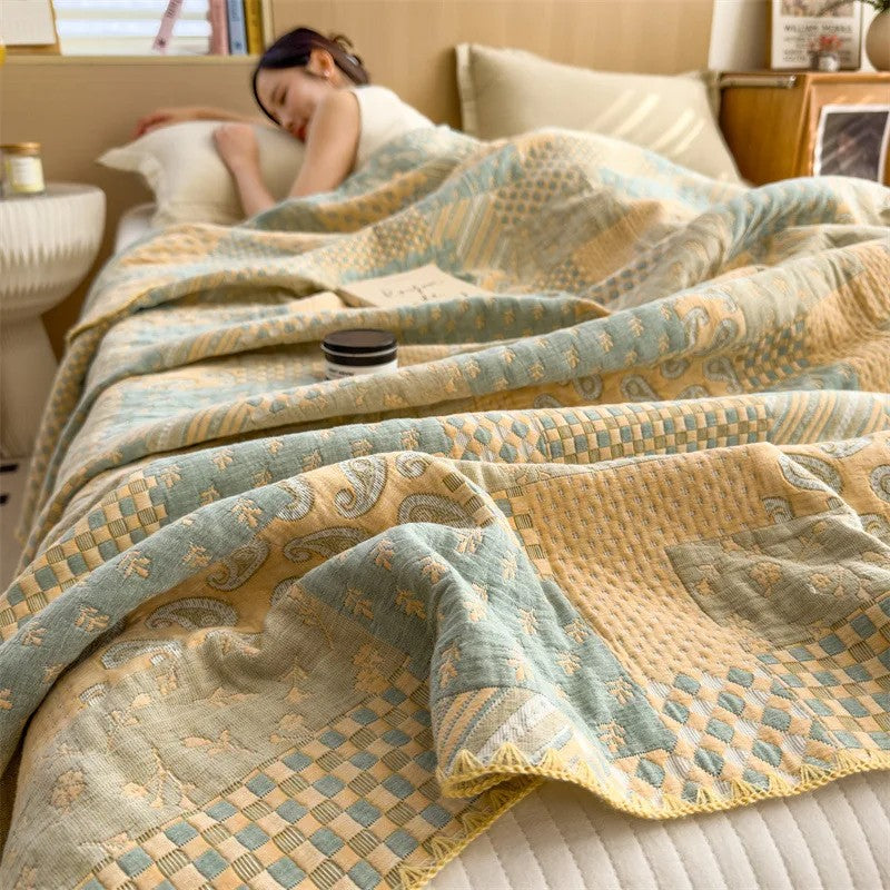 Retro Cotton Quilt - Patchwork Patterns