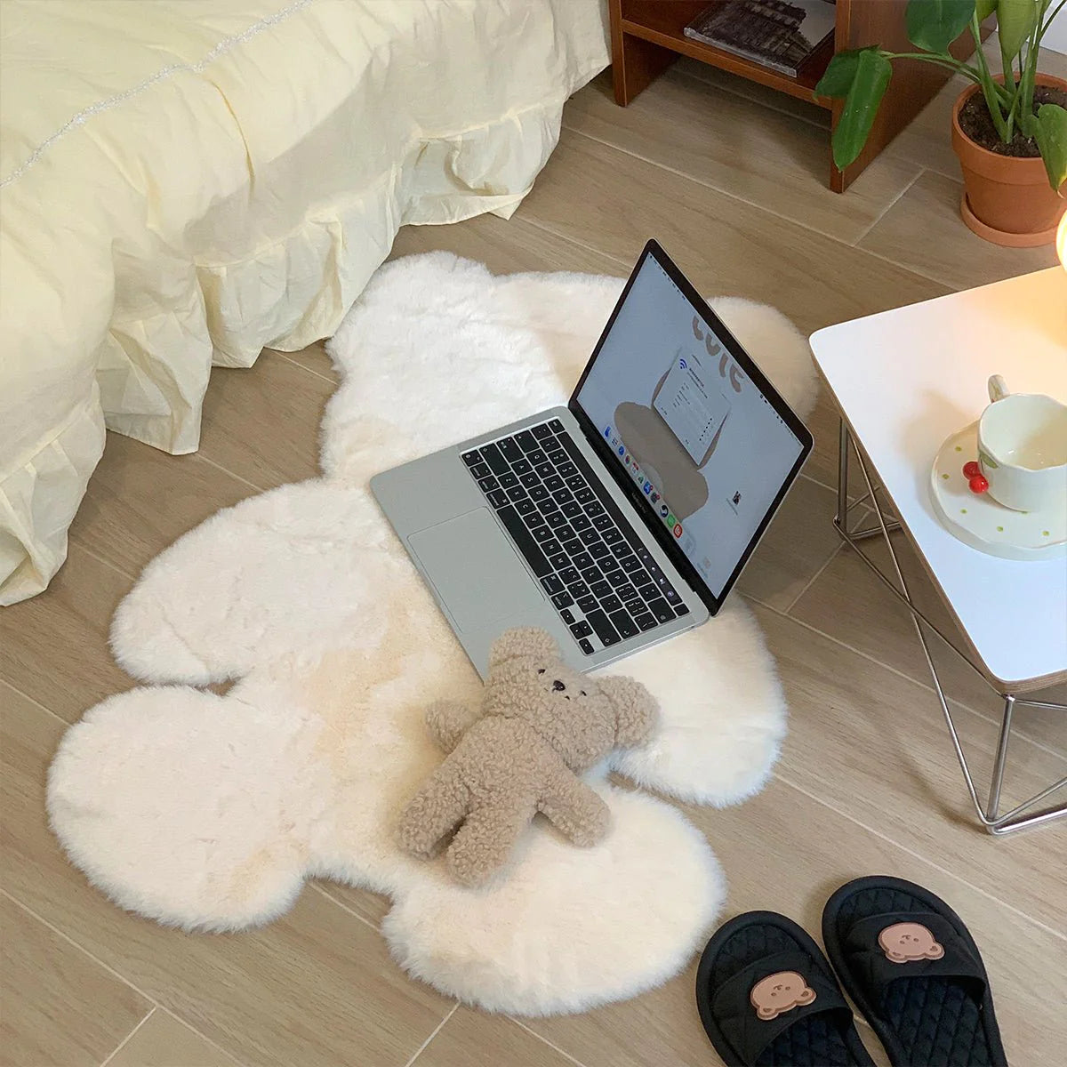 Fluffy Bear Rug Mat
