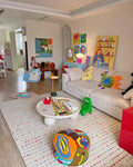 Cream Pastel Confetti Area Rug