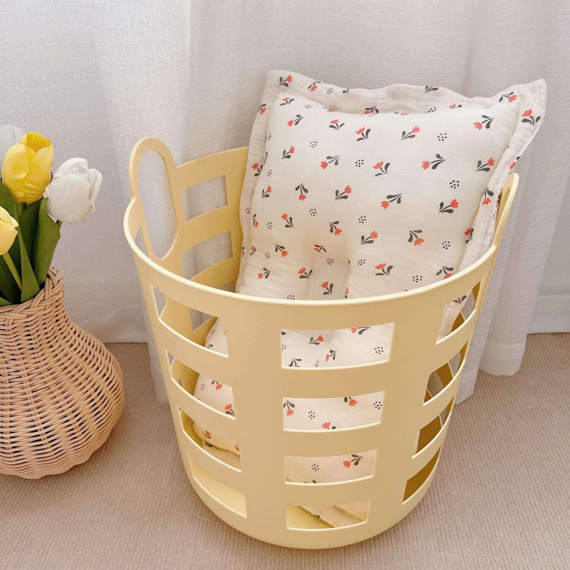 Cotton Muslin Toddler Pillow Tulip