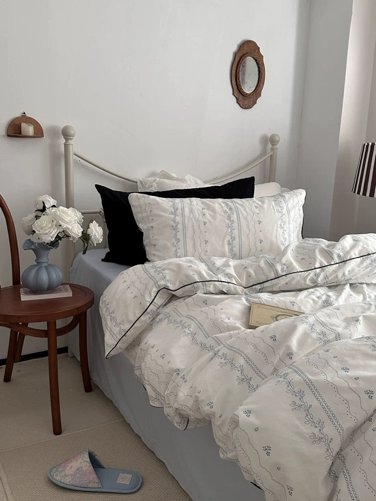 French Country Cotton Duvet Cover Set