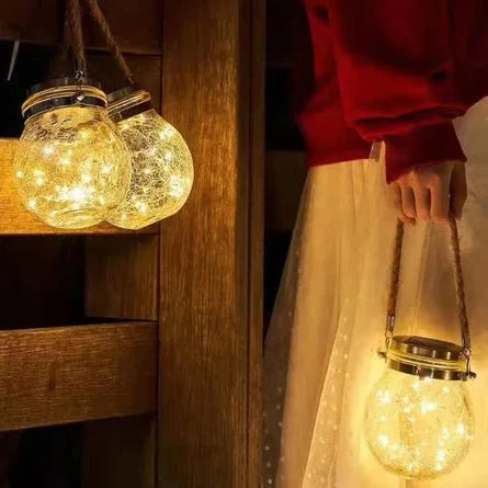 Solar Glass Globe Lantern
