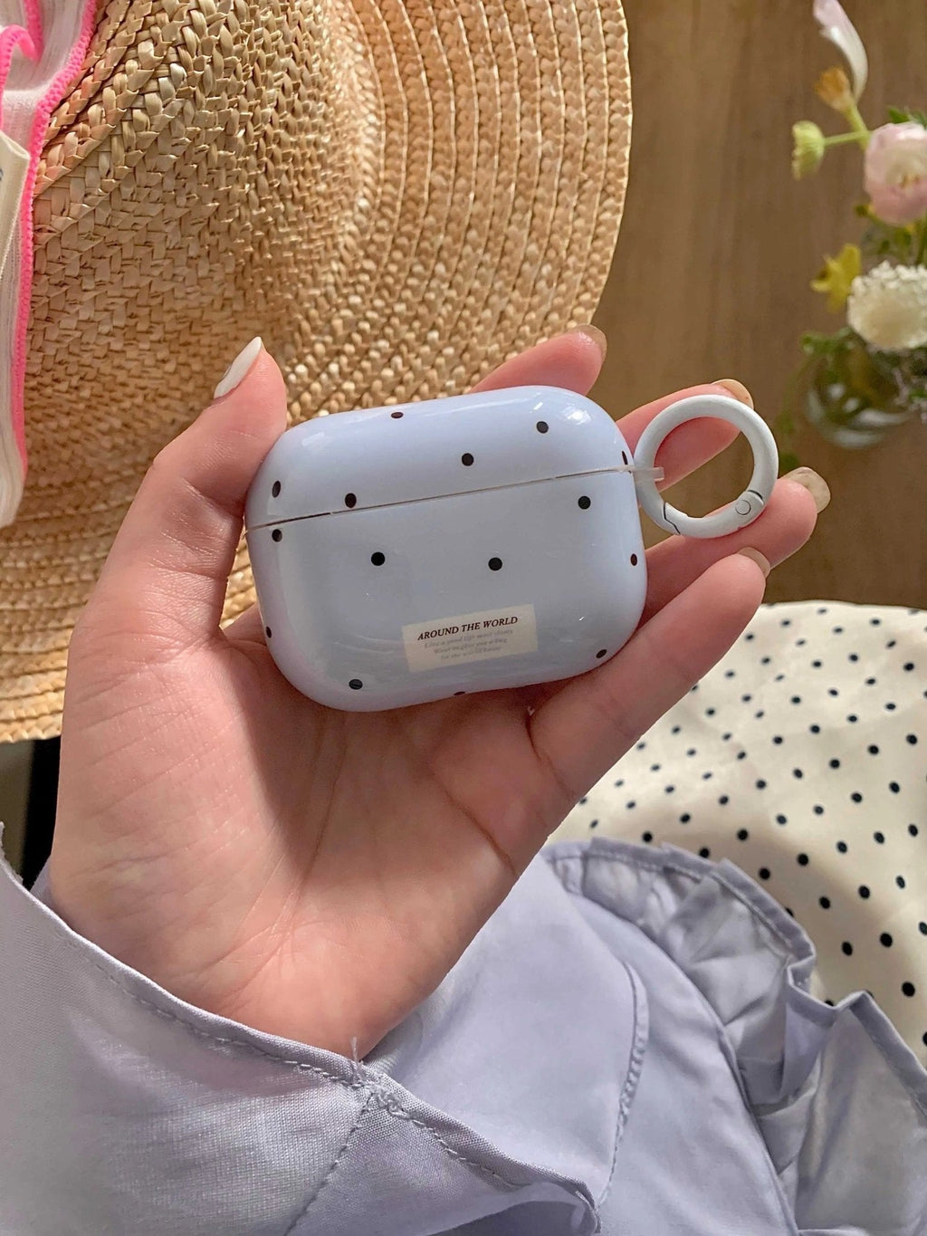 Blue Dots AirPods Case