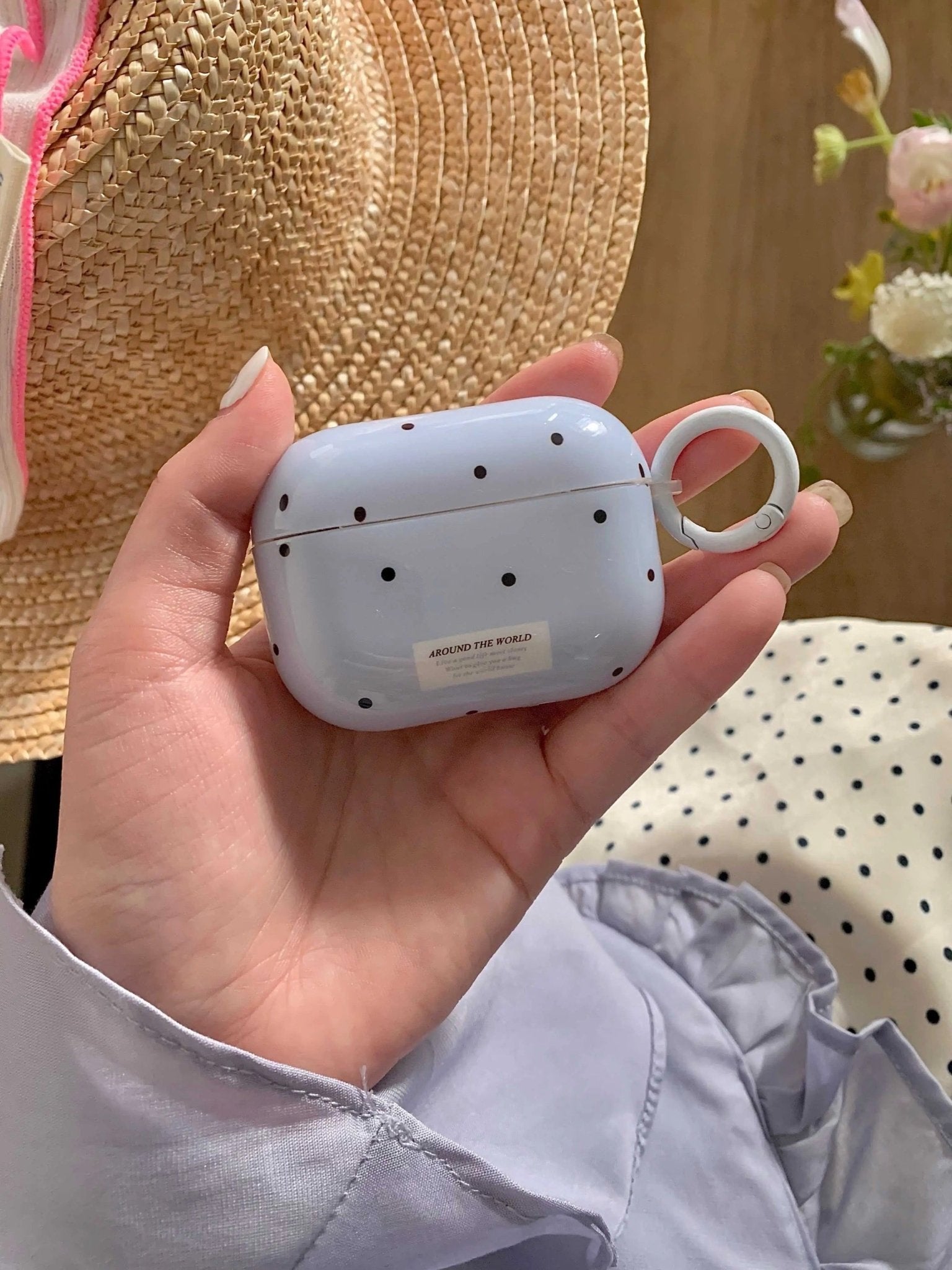 Blue Dots AirPods Case