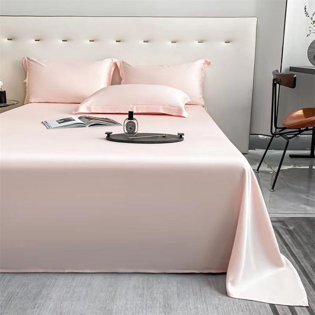 Solid Color Tencel Sheet Set - 8 Colors Baby Pink