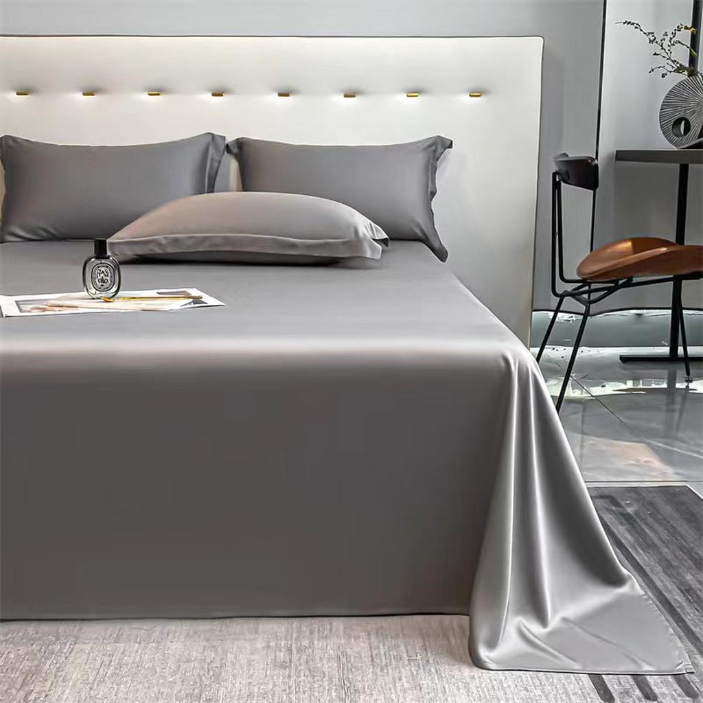 Solid Color Tencel Sheet Set - 8 Colors Charcoal