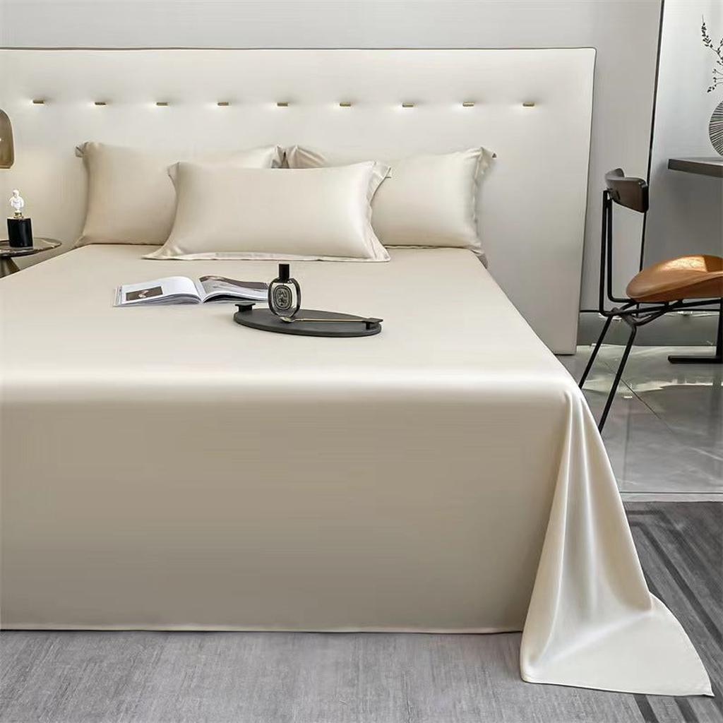 Solid Color Tencel Sheet Set - 8 Colors Khaki