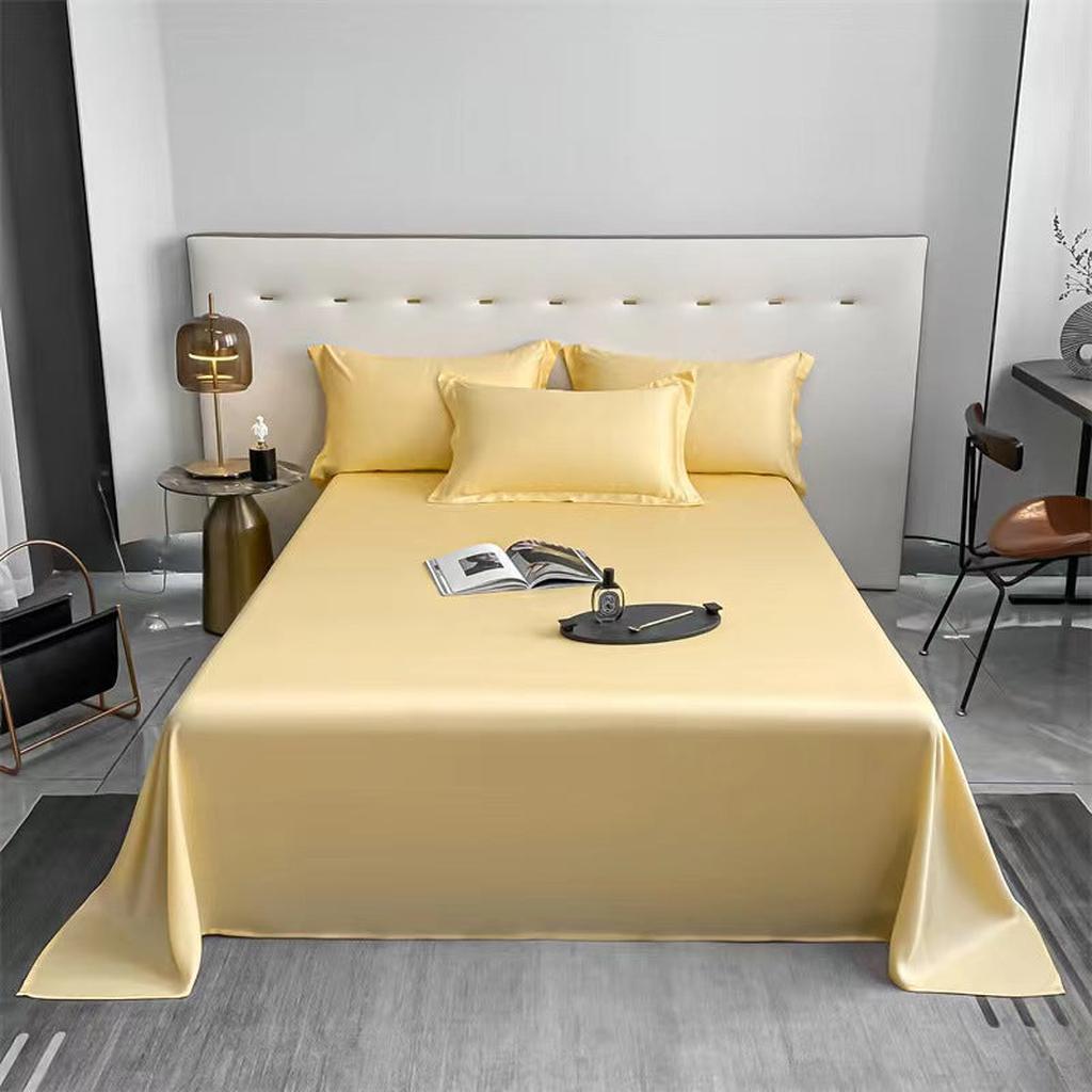 Solid Color Tencel Sheet Set - 8 Colors Yellow