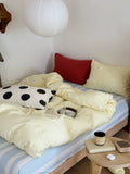 Butter Yellow Cotton Duvet Cover Set