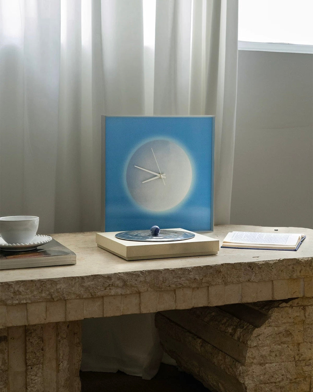 Blue Moon Wall Clock