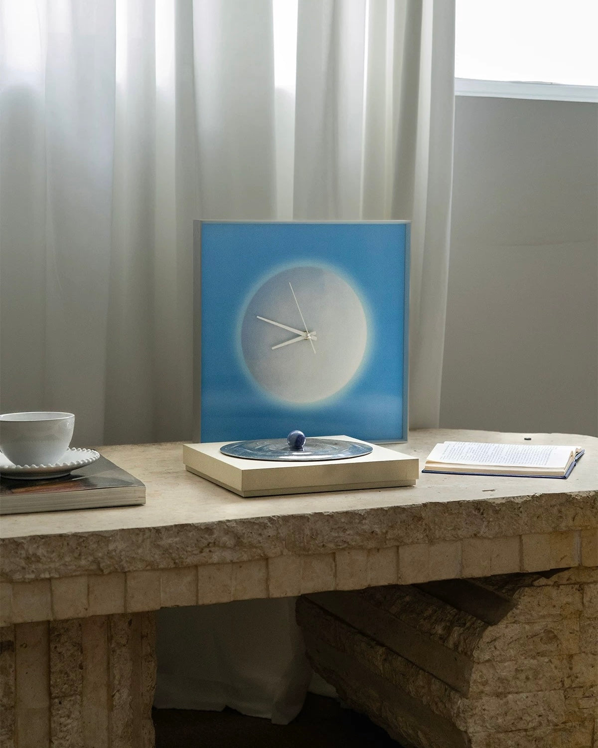 Blue Moon Wall Clock