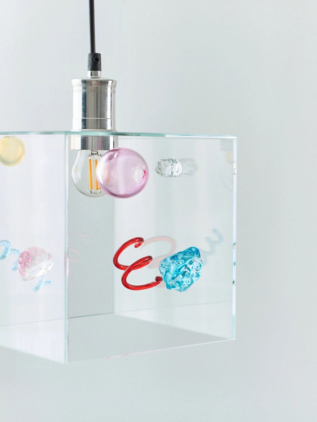 Modern Square Glass Pendant Light