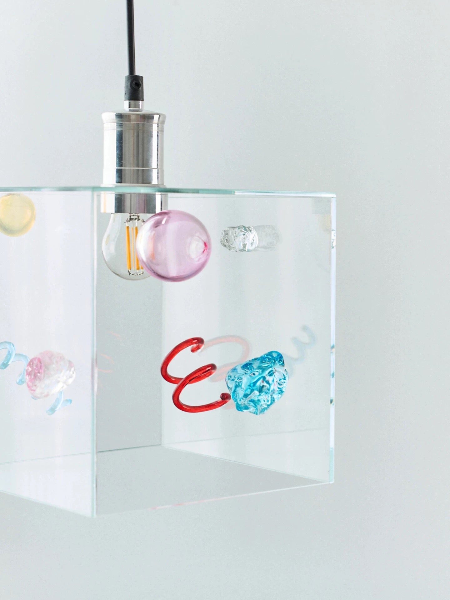 Modern Square Glass Pendant Light